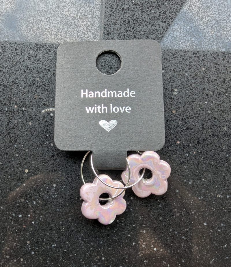 Old pink flower bangels