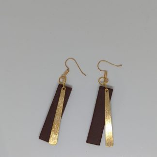 Leather brown hangers