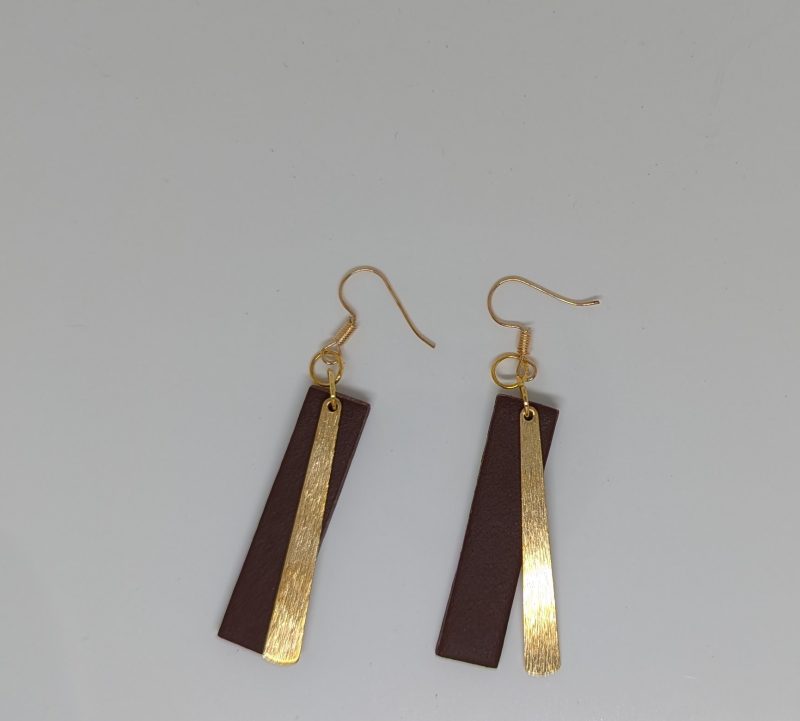 Leather brown hangers