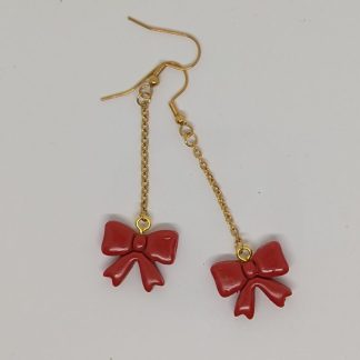 Red christmas bow hangers