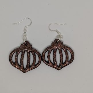 glittery christmas ornament hangers