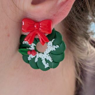 Christmas wreath studs