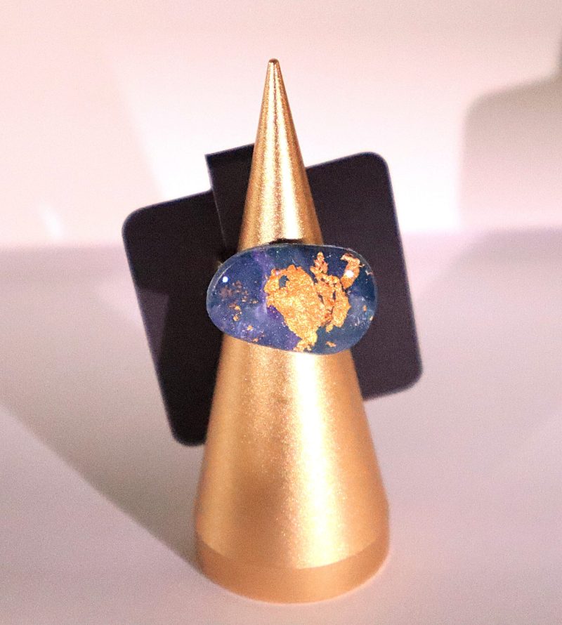 Gold&blue Ring