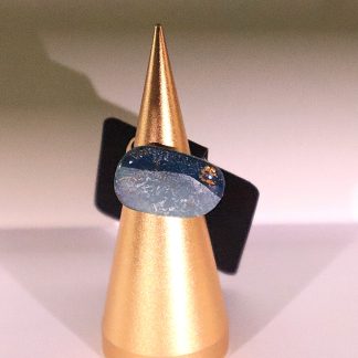 Gold&blue ring
