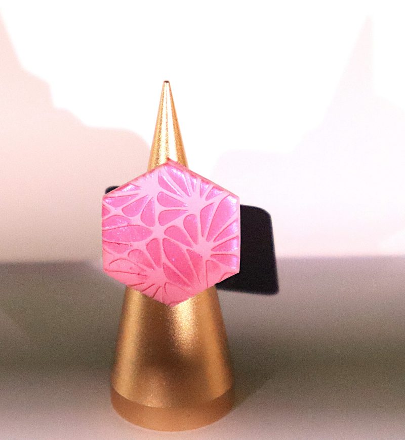 Pink bold ring