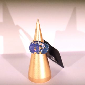 Gold&blue ring