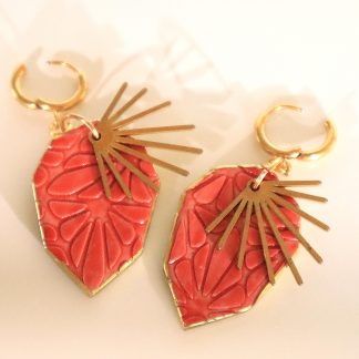 Orange Aztec hangers