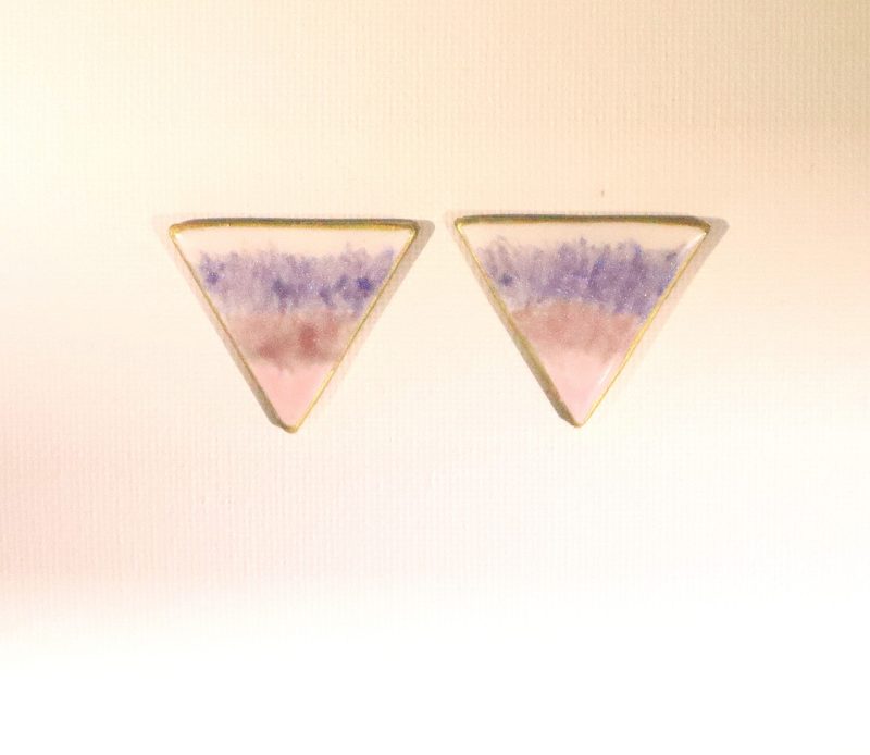 Aztec triangle studs
