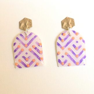 Aztec purple&orange hangers