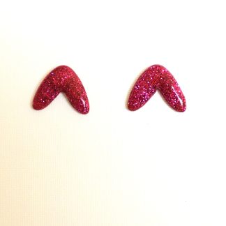 Sparkly pink studs