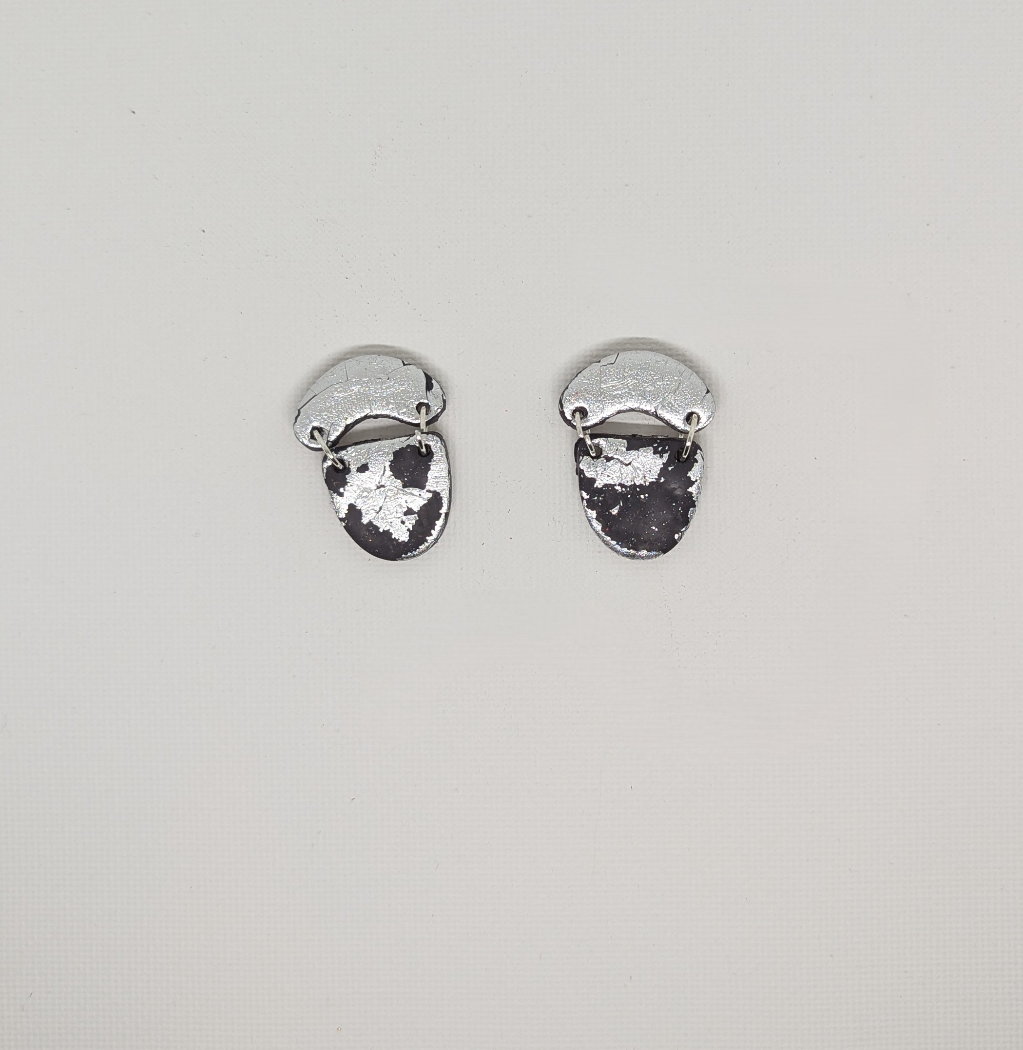 Silver and black hangers